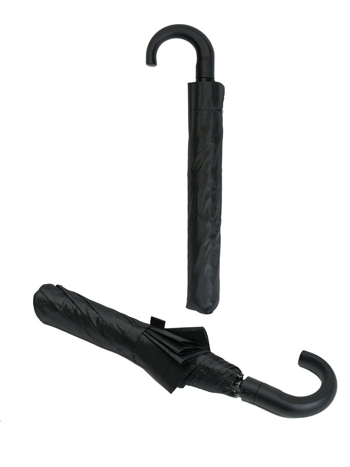 Paraguas plegable negro automático antiviento