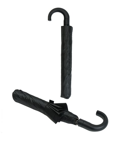 Paraguas plegable negro automático antiviento