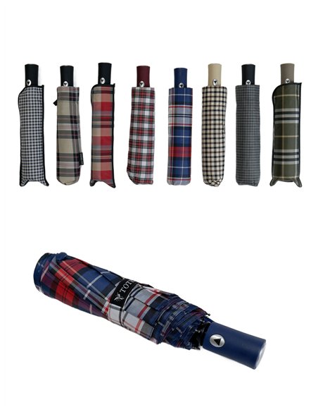 Paraguas plegable cuadros automático antiviento