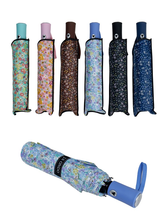 Paraguas plegable florecitas automático antiviento