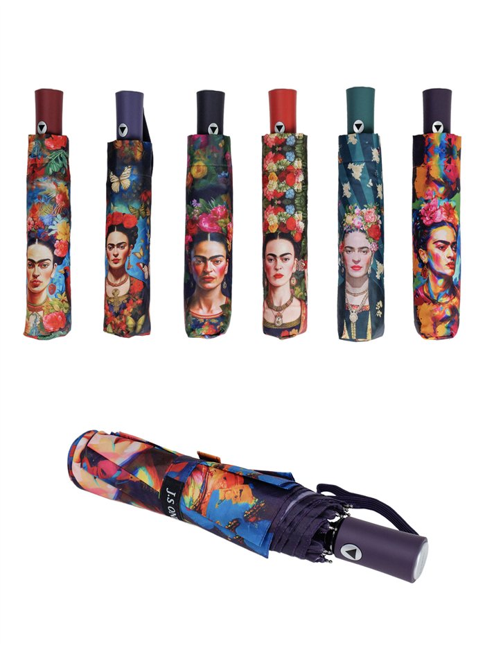 Paraguas plegable frida automático antiviento