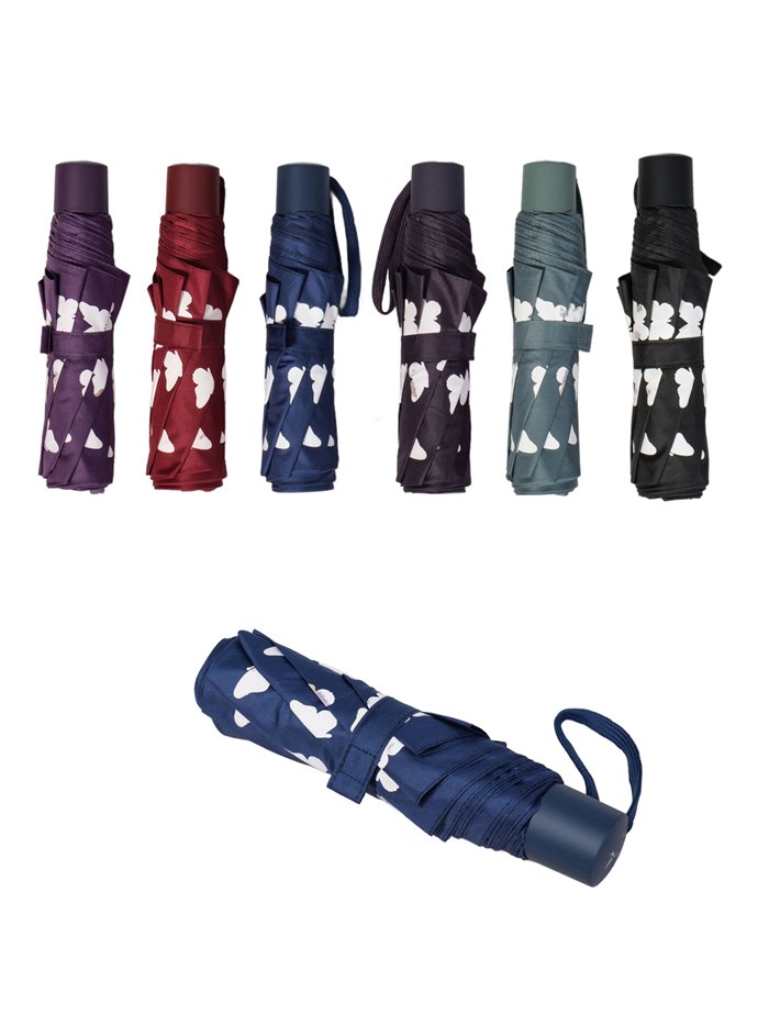 Paraguas plegable mariposas mágicas cambia de color no automático antiviento