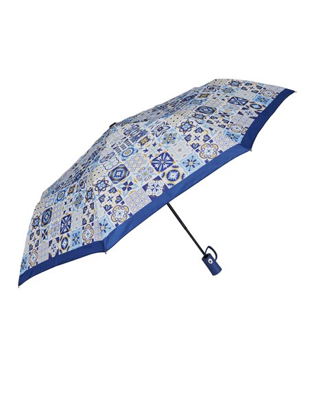 Paraguas plegable estampado automático antiviento