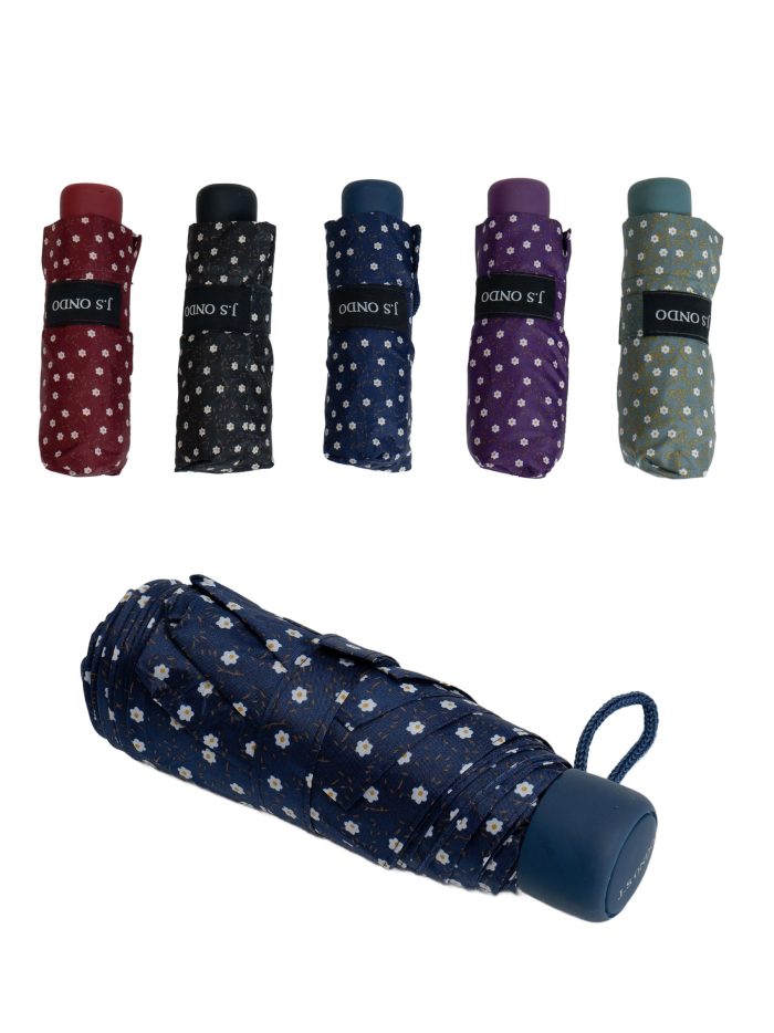 Mini paraguas plegable lunares no automático antiviento