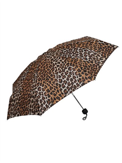 Mini paraguas plegable animal print no automático antiviento 2