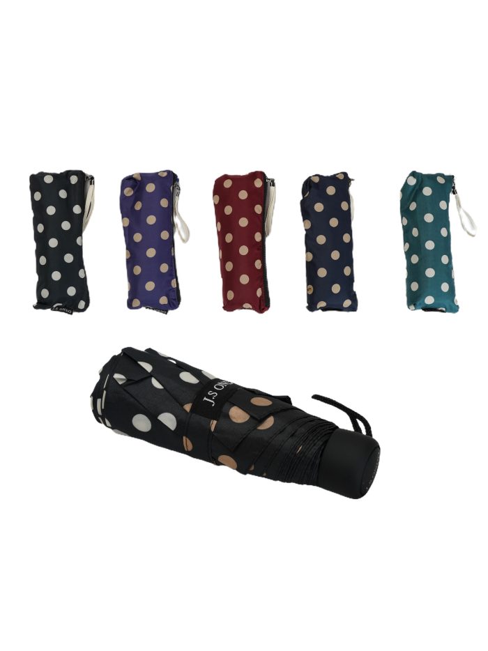 Kleiner faltbarer Punktregenschirm nicht automatisch winddicht