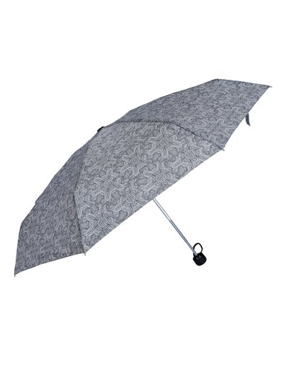 Mini paraguas plegable estampado no automático antiviento 2