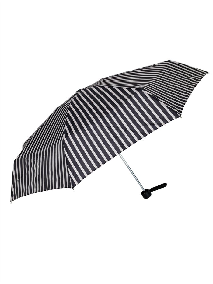 Mini paraguas plegable rayas no automático antiviento