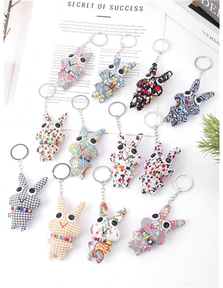 Llavero conejo colores surtidos