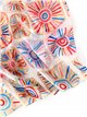 Pañuelo estampado metalizado efecto seda 70 X 180 CM