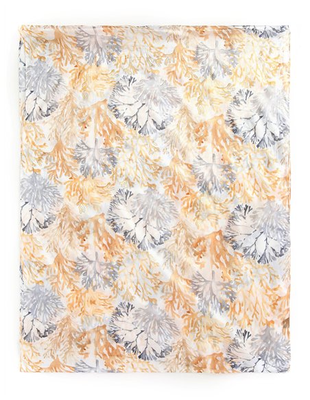 Pañuelo coral metalizado efecto seda 70 X 180 CM