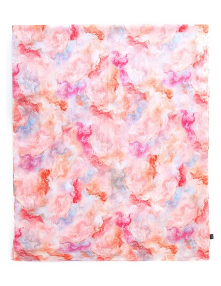 Pañuelo estampado metalizado efecto seda 70 X 180 CM