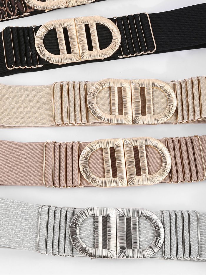 Cinturón elástico detalle metálico