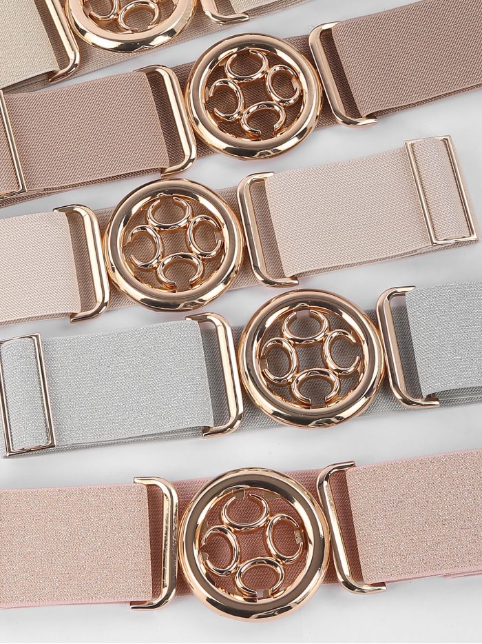 Cinturón elástico detalle metálico