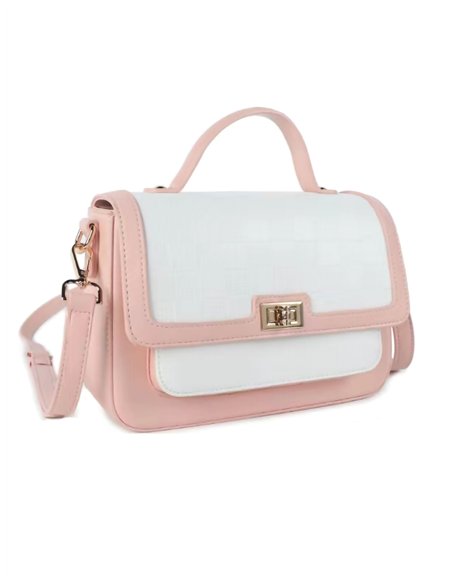 Mini bolso tote combinado