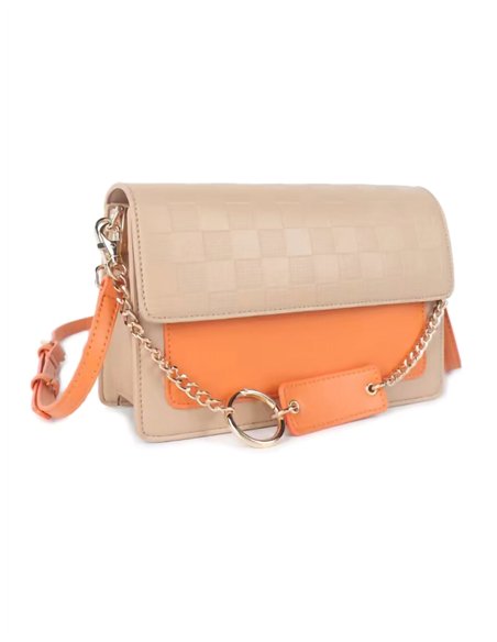 Mini bolso tote combinado