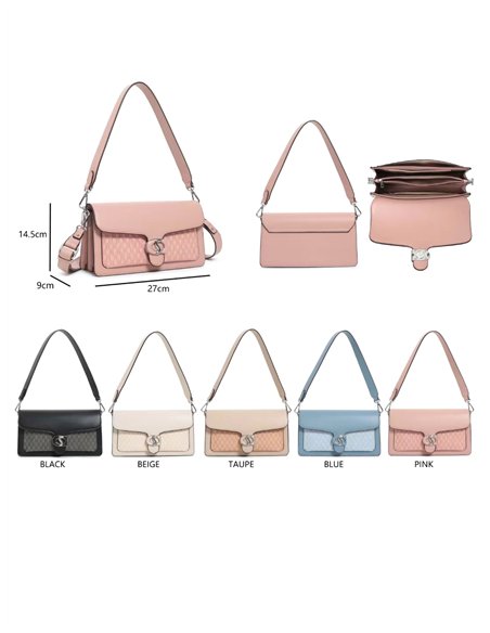 Mini bolso tote solapa