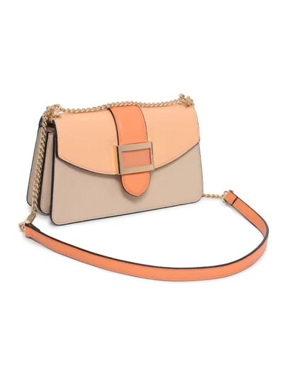 Bolso bandolera combinada solapa