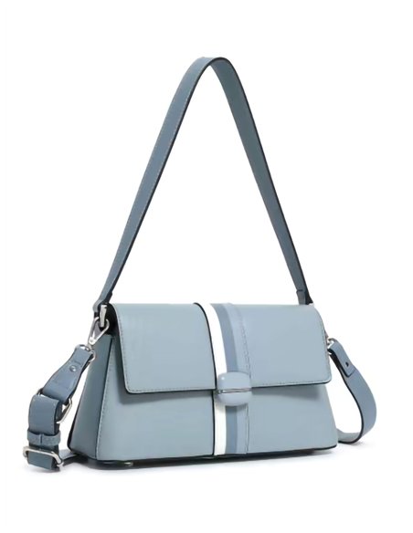 Mini bolso tote franjas solapa