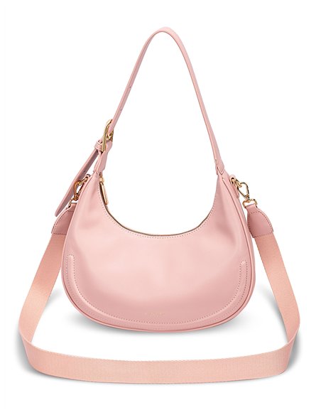 Bolso de hombro minimal pink