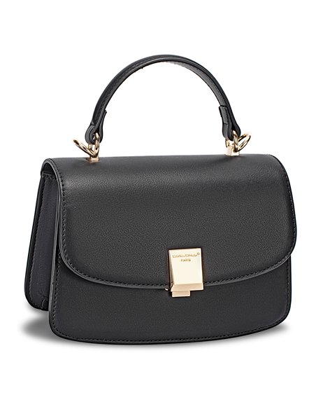 Mini bolso tote solapa black