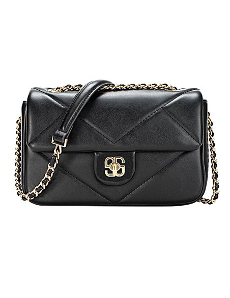 Mini bolso tote acolchado black