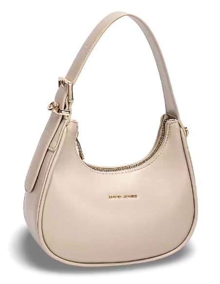 Mini bolso mano minimal oatmeal-beige