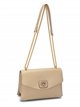 Bolso bandolera solapa detalle metálico oatmeal-beige