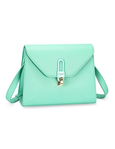 Bolso bandolera solapa turquoise