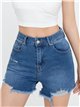 Ripped denim shorts azul (XS-XL)
