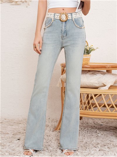 Jeans cinturón tejano (S-M-L-XL)