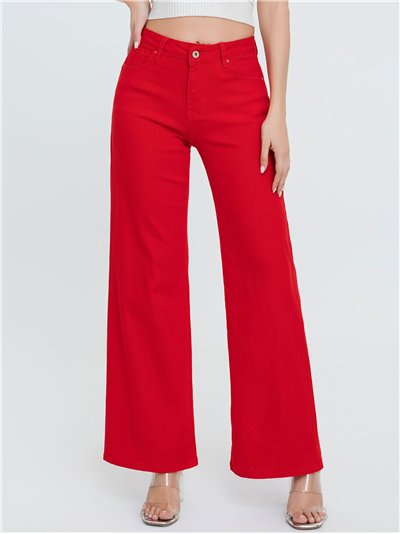 Jeans rectos tiro alto