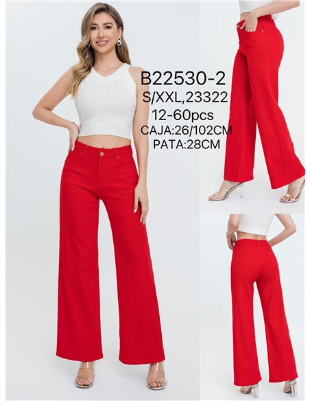 Jeans rectos tiro alto