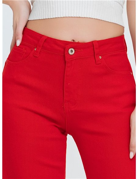 Jeans rectos tiro alto