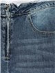 Jeans rectos rotos encaje