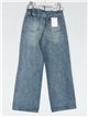Jeans rectos cinturón encaje