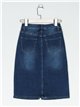 Falda denim midi