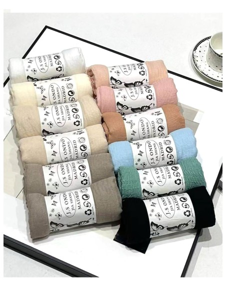 Pañuelo liso arrugado