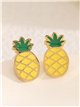 Pendientes piña esmaltados - Acero inoxidable