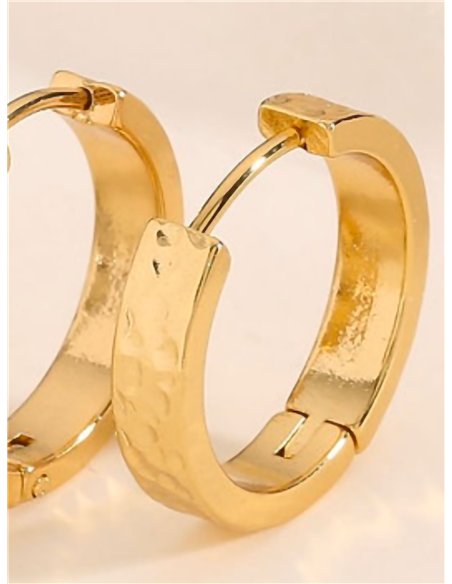 Pendientes aros tubulares - Acero inoxidable