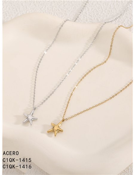 Collar estrella - Acero inoxidable
