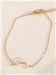Pulsera delfín de Nácar - Acero inoxidable