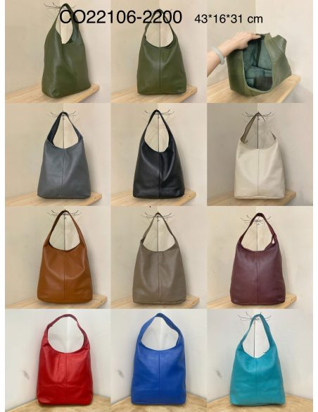 Bolso shopper piel minimal