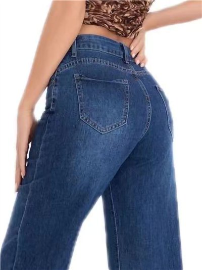 Jeans rectos floral 2