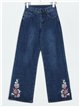Jeans rectos floral