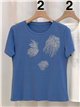 Camiseta strass manga corta
