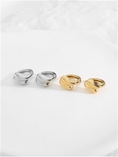 Pendientes aros - Acero inoxidable