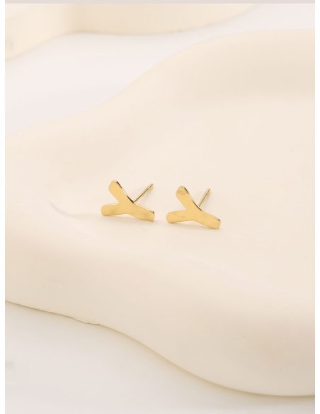 Pendientes letra Y - Acero inoxidable