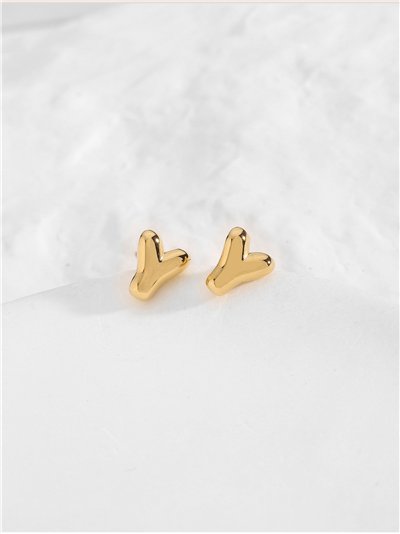 Pendientes letra Y - Acero inoxidable