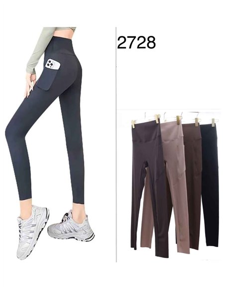 Leggings deportivos efecto vientre plano detalle bolsillo